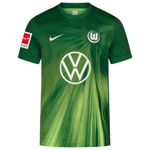 camisa wolfsburg 25/26, camisa titular wolfsburg, camisa verde wolfsburg, uniforme principal wolfsburg, camisa oficial wolfsburg, camisa torcedor wolfsburg, camisa masculina wolfsburg, camisa wolfsburg verde escura, wolfsburg home kit 25/26, camisa com de