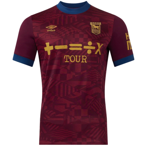 Camisa Ipswich Town Away 24/25 - Torcedor - Masculino - Vinho