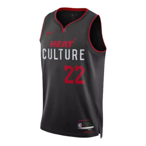 Regata Miami Heat -Jimmy Butler - 2022/23 - City Edition - Preta