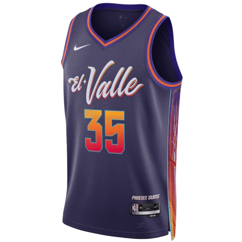 Regata Phoenix Suns- Kevin Durant - 2022/23 City Edition - Roxa