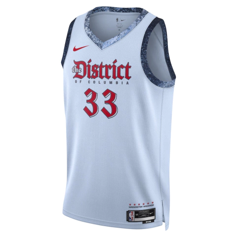 Regata Washington Wizards - Kyle Kuzma - 2425 City Edition - Azul Claro
