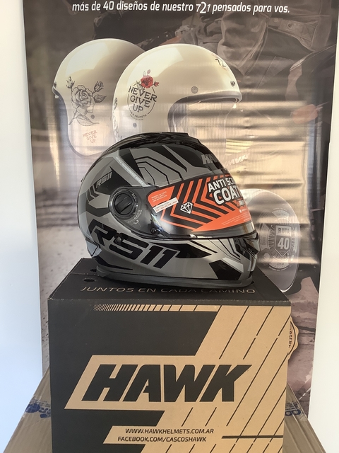 Casco Hawk RS11 REVO NEGRO