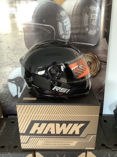Casco Hawk RS1 NEGRO BRILLANTE