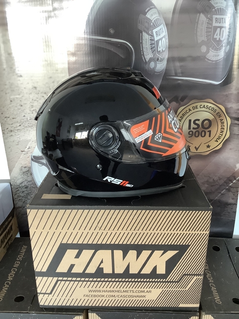 Casco Hawk RS11 NEGRO BRILLANTE