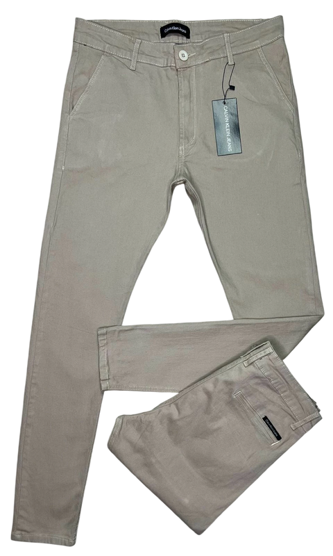 Calça sarja acetinada primeira linha premium Masculina CKJ 98% algodão 2%elastano modelo slim fit. - comprar online