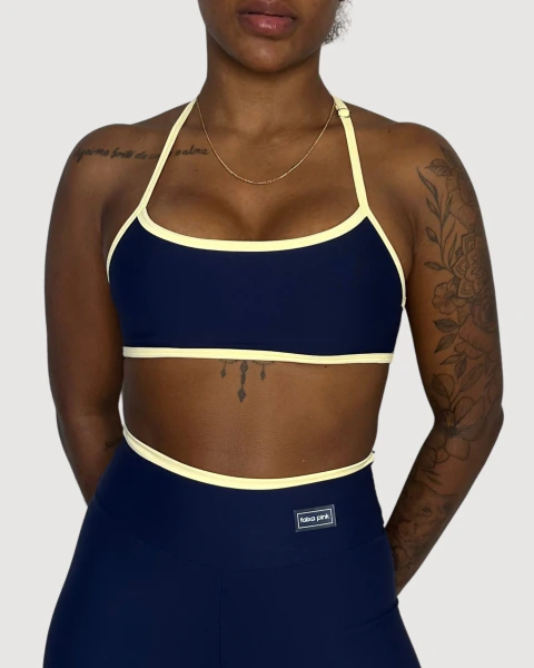 Top Boost Marinho com Amarelo