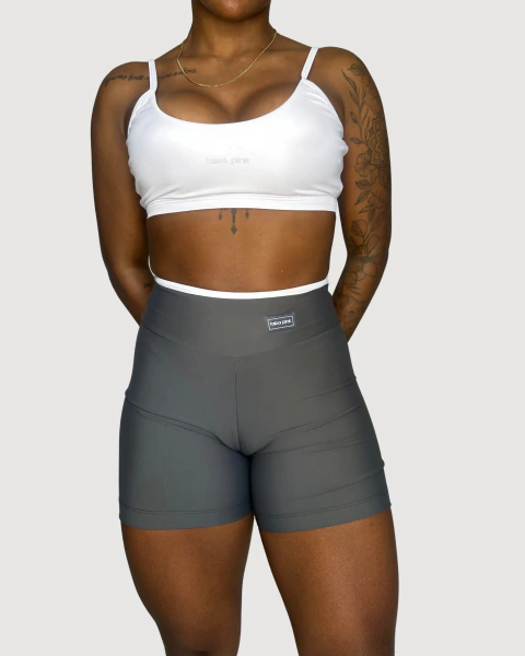 Conjunto de Top Bloom Branco Short Duo