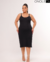 VESTIDO MIDI ALCINHA PLUS - PRETO - ONOLETA | ATACADO DE CANELADO