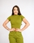 BLUSA MANGA GOLA ALTA - VERDE PISTACHE - comprar online