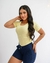 BLUSA MANGA GOLA O - AMARELO MANTEIGA - ONOLETA | ATACADO DE CANELADO