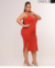 VESTIDO MIDI ALCINHA PLUS - TERRACOTO na internet