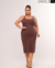 VESTIDO MIDI ALCINHA PLUS - MARROM na internet