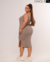 VESTIDO MIDI ALCINHA PLUS - CANELA MESCLA na internet