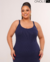VESTIDO MIDI ALCINHA PLUS - AZUL MARINHO - loja online