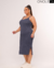 VESTIDO MIDI ALCINHA PLUS - AZUL JEANS - comprar online