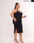 VESTIDO MIDI ALCINHA PLUS - PRETO na internet