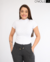 BLUSA MANGA GOLA ALTA - BRANCO