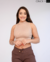 CROPPED GOLA ALTA - NUDE - comprar online