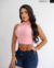 CROPPED GOLA ALTA - ROSA BEBÊ - comprar online