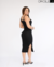 VESTIDO MIDI COM BOJO E FENDA LATERAL - PRETO na internet