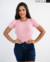 BLUSA MANGA GOLA O - ROSA BEBÊ
