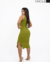 VESTIDO MIDI COM BOJO E FENDA LATERAL - VERDE PISTACHE - comprar online