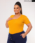 BLUSA MANGA PLUS SIZE - MOSTARDA - comprar online