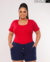 BLUSA MANGA PLUS SIZE - VERMELHA - comprar online