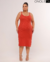 VESTIDO MIDI ALCINHA PLUS - TERRACOTO - ONOLETA | ATACADO DE CANELADO