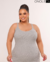 VESTIDO MIDI ALCINHA PLUS - CINZA - loja online