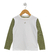 Remera crudo y verde