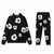 Conjunto Moletom Denim Tears The Cotton Wreat Black/White