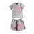 Conjunto Syna World Cinza/Rosa