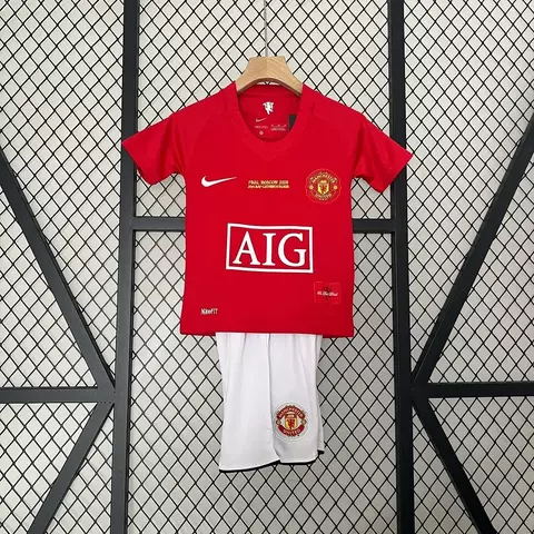Manchester united 2007/2008 Local Conjunto infantil - comprar online