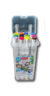 MARCADOR VALIJA PLÁSTICA X 12 TONOS CLÁSICOS - SKETCH DOBLE PUNTA