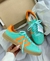 Gazelle Turquesa Couro