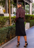 Saia alfaiataria fenda com cinto - 60107 - She Brand