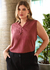Regata jacquard botões vinho - 30808 - comprar online