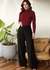 Blusa malha canelada gola alta manga longa - 30844 na internet