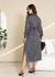 Vestido Crepe Estampado-20500 Preto - loja online