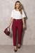 Blusa crepe decote renda off white - 30835 - She Brand
