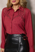 Camisa viscolinho decote bordado goiaba - 40065 - She Brand