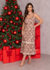 Vestido bordado bicolor - 20481 - She Brand