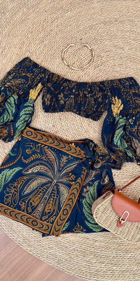 Cropped Lastex - Agafay Sunset - 503 - comprar online