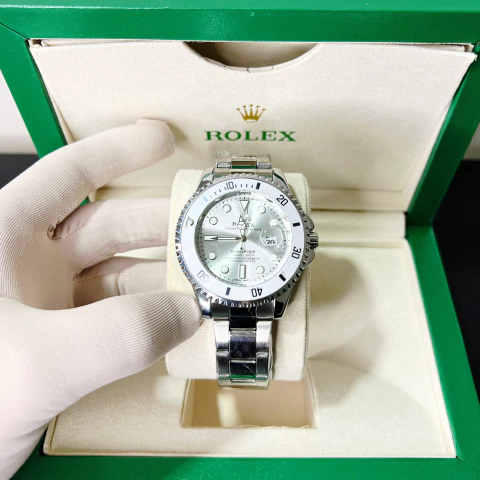 Submariner Prata / Fundo Branco - comprar online