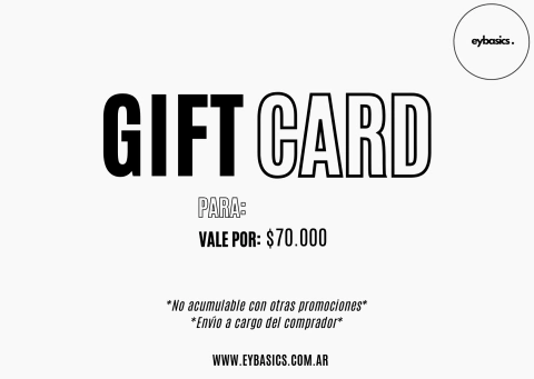 GIFT CARD | PLATA