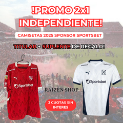 CAMISETA TITULAR INDEPENDIENTE 2025 + CAMISETA SUPLENTE 2025 ¡OFERTA 2X1! - comprar online