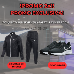 CONJUNTO ROMPEVIENTO NIKE + ZAPATILLAS NIKE ZOOM! ¡PROMO 2X1! - comprar online