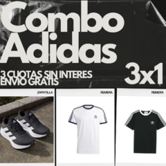 ¡¡¡COMBO ADIDAS!!! - ADIDAS GALAXY + 2 REMERAS ADIDAS CLASICAS DE REGALO ¡OFERTA 3X1! - comprar online