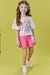 CONJUNTO KUKIE BLUSA E SHORTS MOLETOM SEM PELUCIA 82044